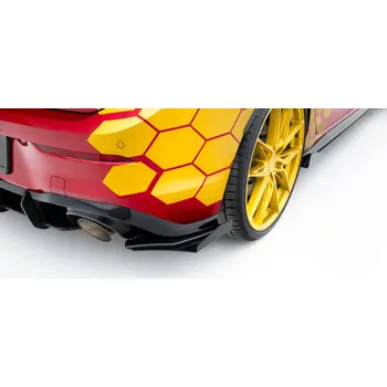Auto-moto Maxton Design "Racing durability" difuzory pod zad. nárazník s křidélky pro Volkswagen Golf GTI Mk8, plast ABS bez povrchové úpravy, Clubsport