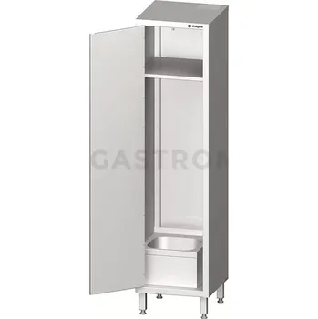 Nástavec na skříň Ocelová skříň s umyvadlem, 500x500x2000 mm | STALGAST, 617000