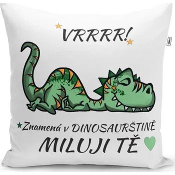 Dekorativní polštářek Sablio Polštář Dinosaurus: 40x40 cm
