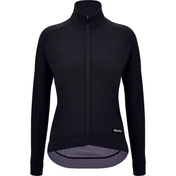 Cyklistika SANTINI Cyklistický dres s dlouhým rukávem zimní - RTR - černá S