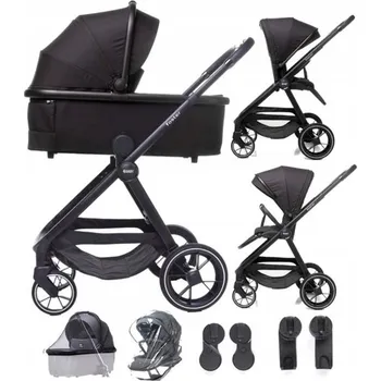 Kočárek Kočárek 2v1 4BABY Foster 2v1 Černý