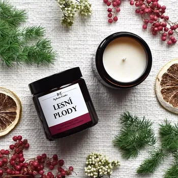 Svíčka Bc. Monika Mužíková Sojová vonná svíčka LESNÍ PLODY 120 ml Lesní plody