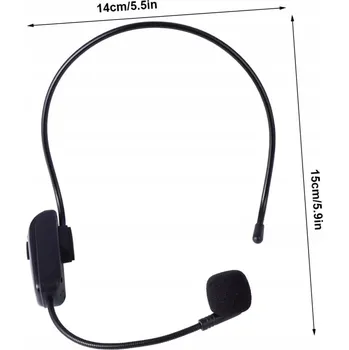 Mikrofon 3 KS NÁHLAVNÍ MIKROFON PRO PRŮVODCE 3,5MM