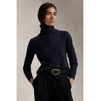 Dámský svetr Vlněný svetr Polo Ralph Lauren, L, modrá, 50X