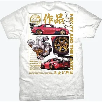 Pánské tričko dgk Pánské triko beauty and the beast t-shirt white