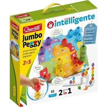 Mozaiková sada Jumbo Peggy jumbo pegs & pegboard - mozaika s velkými kolíčky