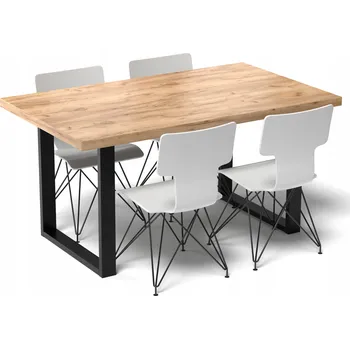 Jídelní stůl Kuchyňský stůl Gamet obdélníkový, vícebarevný, 60 x 120 x 76 cm