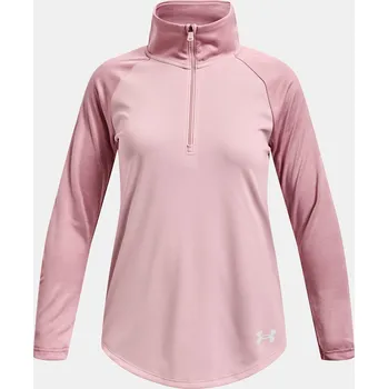 Dětská móda Dívčí tričko Under Armour Tech Graphic Half Zip 1370789-647 Růžová YXL