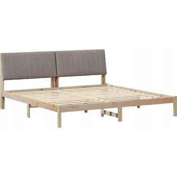 Postel Rámeček postele Hnědý 200 x 200 cm Masivní borovicové dřevo