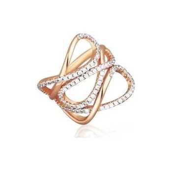 Náušnice Prsten 925/1000 - SVLR0606SH2RO64 JVD SVLR0606SH2RO64