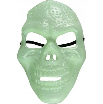 Karnevalová maska Maska svítící ve tmě - lebka