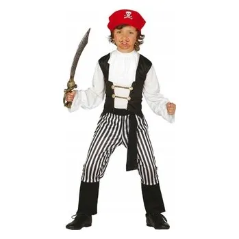 Karnevalový kostým Kostým Pirát korzár kapitán lodi 115-128 cm
