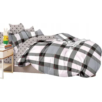 Povlečení SADA POVLEČENÍ 200x220 BAVLNĚNÝ SATÉN POVLEČENÍ NA POLŠTÁŘE 70x80