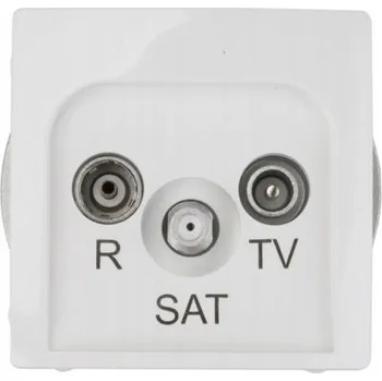 Elektrická zásuvka Anténní zásuvka nástěnná Kontakt-simon bílá