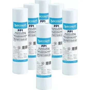 Filtrace vody SET filtračních PP vložek 10“ x 2,5“ x 1µm – 5+ 1 zdarma