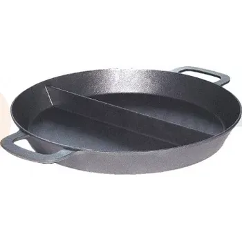 Servírovací stolek Velká hliníková pánev 500 mm se 2 přepážkami | NEUMARKER, 00-00524