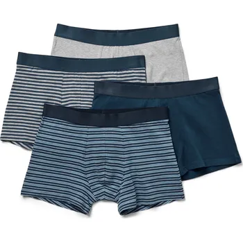 Pánské spodní prádlo 719427 - Tchibo - Boxerky - pro muže - vel. M/5 - barva: modrá/s proužky