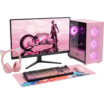 Stolní počítač HelloComp Intel GAMER Individual DDR5 5060 Pink (SET)