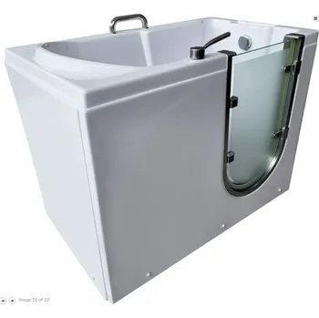 Vana Aplomo Medica 100x70 sedací akrylátová vana s dvířky Délka vany: 100cm, Orientace: Levá, H5620-100-L