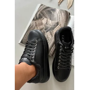 Dámská obuv Dámské kožené tenisky GOE – černé Velikost: 39