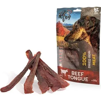 Pro psa KIDDOG SUPER PREMIUM 100% hovězí jazyk, tenké plátky 50 g