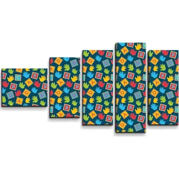 Obraz Sablio Obraz - 5-dílný ABC - 100x60 cm