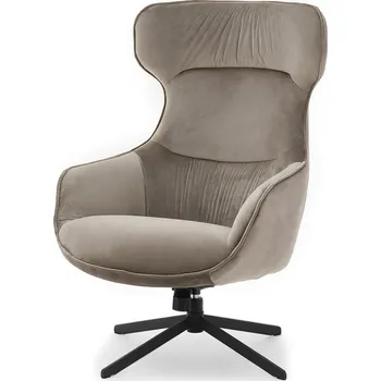 Křeslo Mebel Partner Orbitek (béžová + černá)