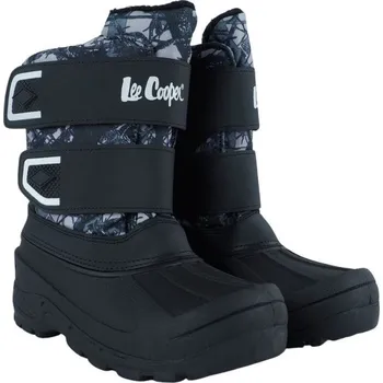 Dívčí sněhule Dětské sněhové boty LCJ-25-10-3781K Černá s modrou - Lee Cooper černá s modrou 31