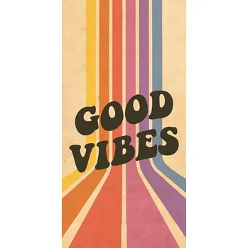 Obraz PUZZLE Good Vibes Vintage Retro dekorace + JMÉNO Krabička 120 dílků.