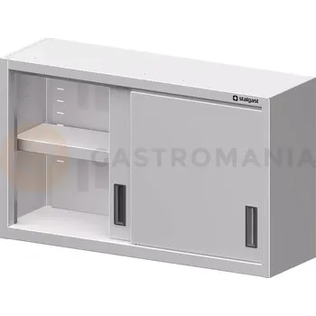 Dětská skříň Ocelová závěsná skříň, posuvné dveře, 1200x400x600 mm | STALGAST, 615624