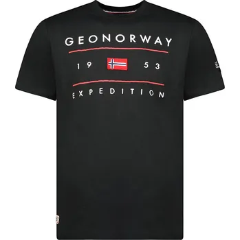 Pánské tričko GEOGRAPHICAL NORWAY tričko pánské JEZOLO MEN S černá