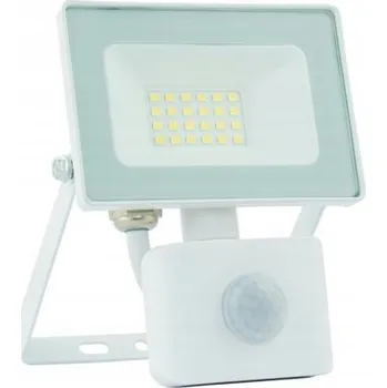 LED reflektor 20W s pohybovým senzorem bílý, IP65