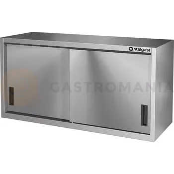 Dětská skříň Ocelová závěsná skříň, posuvné dveře, 1000x300x600 mm | STALGAST, 615603