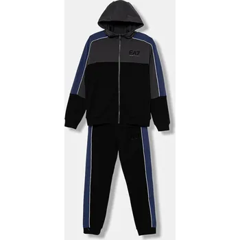 Dětská tepláková souprava EA7 Emporio Armani 7B000222.AF16591 černá 99X, vel. 176