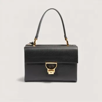 Kabelka ARLETTIS KOŽENÁ KABELKA COCCINELLE NOIR SS26