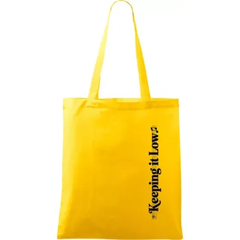 KEEPING IT LOW NA VÝŠKU - basový klíč - Taška bavlněná - 42 x 38 cm ( Žlutá )
