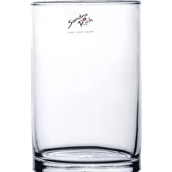 Váza Sandra Rich Cyli Váza skleněná, výška: 150 mm, průměr: 100 mm