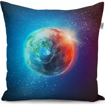 Polštář Sablio Polštář Země ve vesmíru - 50x50 cm