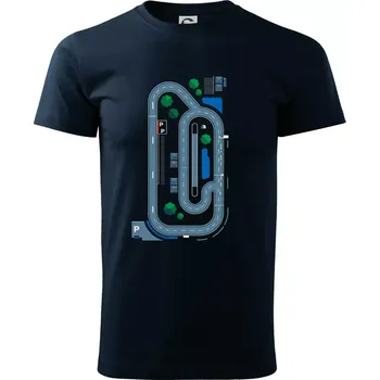 Pánské tričko Závodní dráha - Rodiče - Triko extra velké (5-8XL) - 8XL ( Námořní modrá (velmi tmavá - téměř černá) )