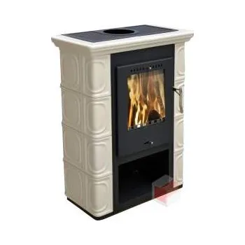 Krbová kamna Borgholm Keramik cappuccino