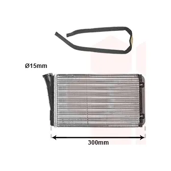 Výměník tepla, vnitřní vytápění VAN WEZEL 37006196