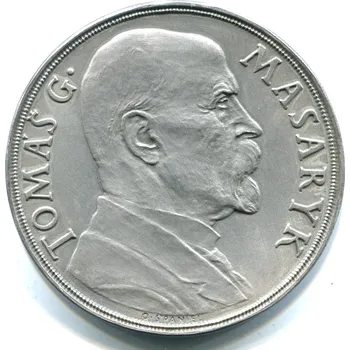 MASARYK, T. G. Stříbrná medaile k 85. narozeninám. 1935, Ag. 50 mm. Autor: Španiel. Matová verze.