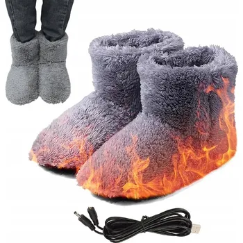 Vrták NOVÉ VYHŘÍVANÉ PAPUČE ELEKTRICKÉ ZATEPLENÉ BOTY NA ZIMU 39-43 USB
