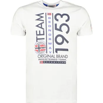 Pánské tričko GEOGRAPHICAL NORWAY tričko pánské JULTIME MEN M bílá
