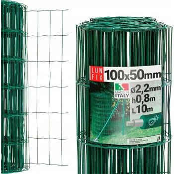 Pletivo Oplocení pletivo Lun Fix 100x50 drát 2,2 mm PVC10 zelené, výška 0,8 m