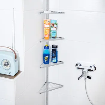 Koupelnový nábytek Haushalt international Teleskopická rohová police do koupelny 493624