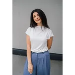 Bamboo tričko Aria s kr. rukávem mléčně bílé Velikost: XXS