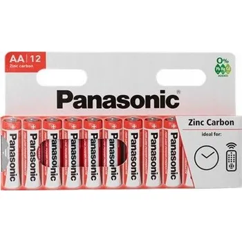 Článková baterie Zinko-uhlíková baterie Panasonic ZINC Carbon AA (R6) 1,5 V, blistr 12 ks
