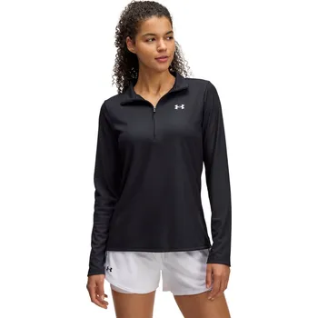 Dámská mikina Dámská Mikina UNDER ARMOUR TECH RIB 1/2 ZIP 1389857-001 – Černá L