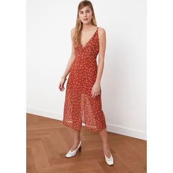 Dámské šaty Dámské šaty Trendyol Strappy Trendyol tmavě červená 1496500